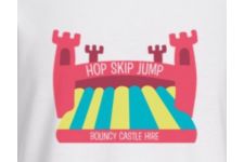 Logo for HOP SKIP JUMP BOUNCY CASILE HIRE Logo for HOP SKIP JUMP BOUNCY CASILE HIRE