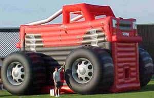 Huge inflatable truck