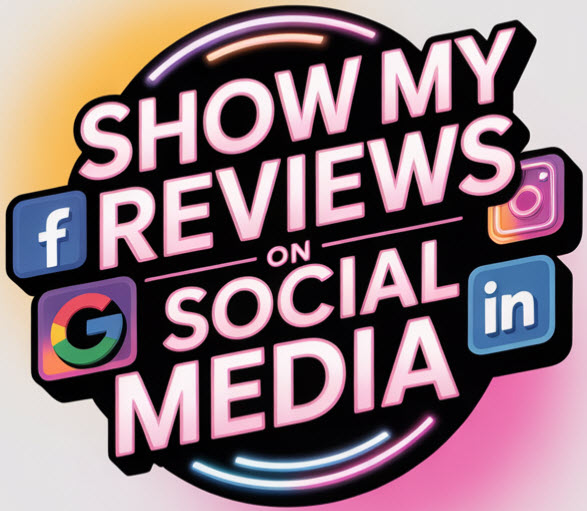 Show Your 5* Google Reviews on your Social Media Platforms